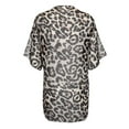 thumbnail image 4 of Patlollav Womens Leopard Print Cover Casual Blouse Tops Kimono Bikini Cardigan Capes Cover, 4 of 6