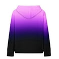 thumbnail image 3 of ibuvkizy Hoodies for Teen Girls!Girls Hoodies Middle Big Girls Half Zip Crewneck Sweatshirt Long Sleeve Pullover Tops Crop Tops Kids Fleece Sweatshirts for 5-14 Years Purple,5-6Years, 3 of 4