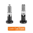 thumbnail image 6 of Uxcell 2pcs Push Fit Ball Nose Spring Plunger M12x1.5 Thread 6mm Pin Dia Self Locking, 6 of 7
