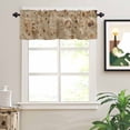 thumbnail image 2 of Burritos Food Valances for Windows Pancake Noodles Texture Realistic Fun Rod Pocket Curtain Valance Window Treatment Short Curtains for Kitchen Living Room, 58"x16", 2 of 5