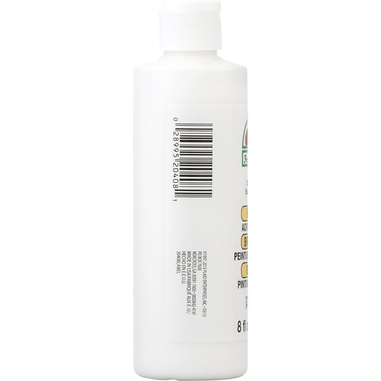 Apple Barrel Gloss Paint, White - 8 fl oz bottle