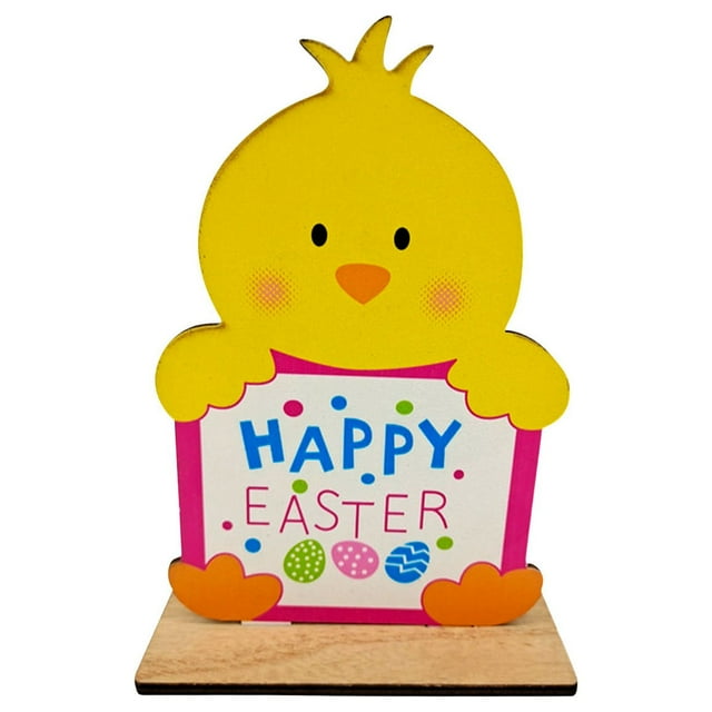 Cheapark Easter Crafts Bunny Wooden Desktop Decorations Party Crafts