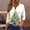 Mint Green, variant on Only Moment Red Christmas Shirts for Women Button Down Blouses V Neck 3/4 Sleeve Dressy Blouses Business Casual Outfits Tunic Tops S