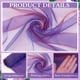 thumbnail image 4 of Tela de organza bicolor de 3,28 yardas, 59,8 pulgadas, ligera, transparente, iridiscente, azul real con gasa holográfica roja., 4 of 6