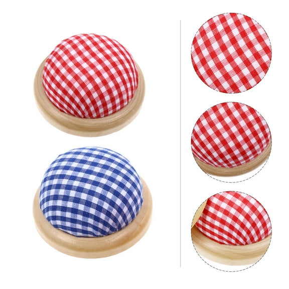 LEORX 2Pcs Cross Stitch Storage Bag Sewing Organizer Bag for Children Red Blue