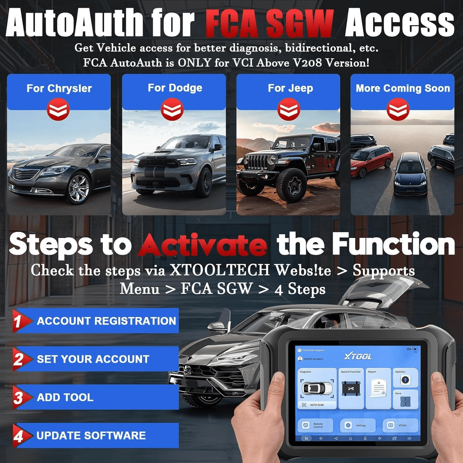 XTOOL D9S Pro Automotive OBD2 Scanner Bluetooth, Bi Directional Scan Tool, Full System Diagnostic Tool with KC501 Key Pr0gramming Tool, 45 Services