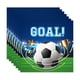 thumbnail image 2 of El juego de decoraciones para fiesta de cumpleaños de fútbol incluye platos, servilletas, vasos, pancarta y mantel para decoraciones de cumpleaños con temática deportiva de fútbol, para 16 personas., 2 of 9