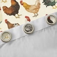 thumbnail image 4 of Feelyou Rustic Rooster Curtains Pack of 2 (42x84 Each), Farmhouse Animal Curtains Blackout, 4 of 6