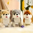 thumbnail image 2 of 2025 New! Licking and Tail Wagging Husky, Happy to See You Interactive Plush Pet Puppy, Robot Dog Kids Toys, Stuffed Animal Toddler Toys for Girls and Boys 3 Year Old and Above Gifts, 2 of 8
