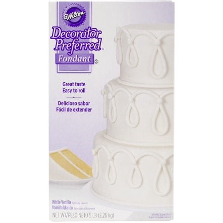 Wilton Decorator Preferred Fondant, White Vanilla, (Best Cake Recipe For Fondant Icing)