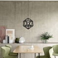 thumbnail image 3 of 41328-04 Livex Lighting Ashland - 1 Light Pendant In Geometric Style-20.75 Inches Tall and 13 Inches Wide-Black/Brushed Nickel Finish    -Traditional, 3 of 11