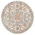 thumbnail image 3 of SAFAVIEH Madison Dalia Oriental Area Rug, Beige/Orange, 3' x 3' Round, 3 of 12