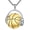 Basketball, variant on YAFEINI Sport Necklace 18K Gold Plated Sterling Silver Headphone Basketball Pendant Necklace Sports Jewelry Gifts for Men Women