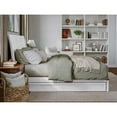 thumbnail image 5 of AFI, Andorra King Platform Bed with Panel Footboard and Twin XL Trundle, White, 5 of 10