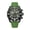 Green, variant on MEGIR Men's Sport Quartz Watch, Large Dial Waterproof Silicone Strap Casual Chronograph Wristwatch