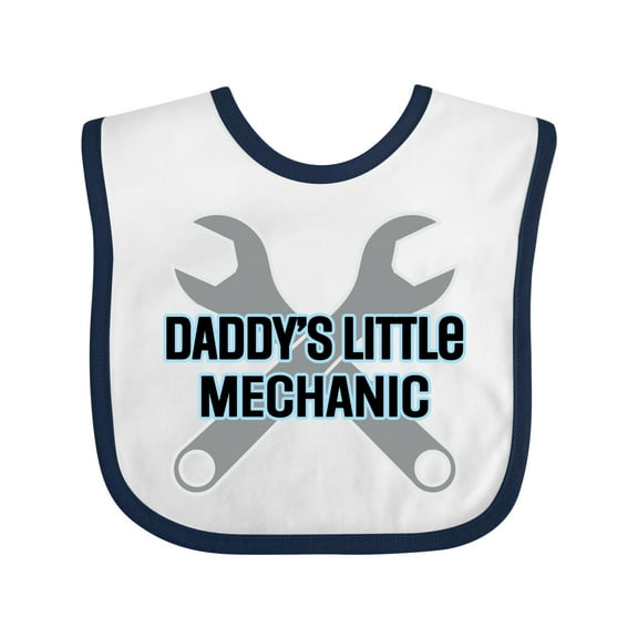 Inktastic Daddys Little Mechanic Baby Boy Boys Baby Bib