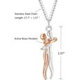 thumbnail image 3 of Hug Necklace, The Tale of Two Lovers Necklace Show Your Love, Affectionate Hug Necklace for Couples, Love Necklace, Mothers Day Necklace, Mothers Day Gifts Jewelry, 3 of 5