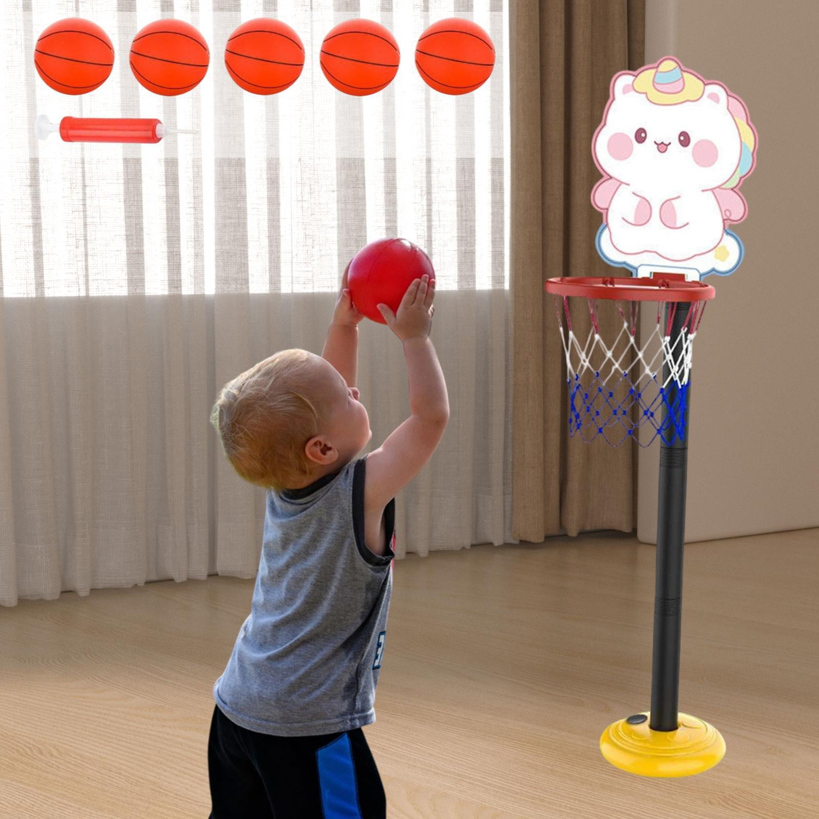 harayaa Basketball Hoop Set for Kids Basketball Stand Basket Supplies Basketball Net for White