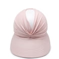 thumbnail image 5 of YTCAMLO Women's Outdoor Sports Hat Breathable Twisted Ruched Ponytail Sun Visor Cap Breathable Stretchy Casual Summer Beach Hat, 5 of 5