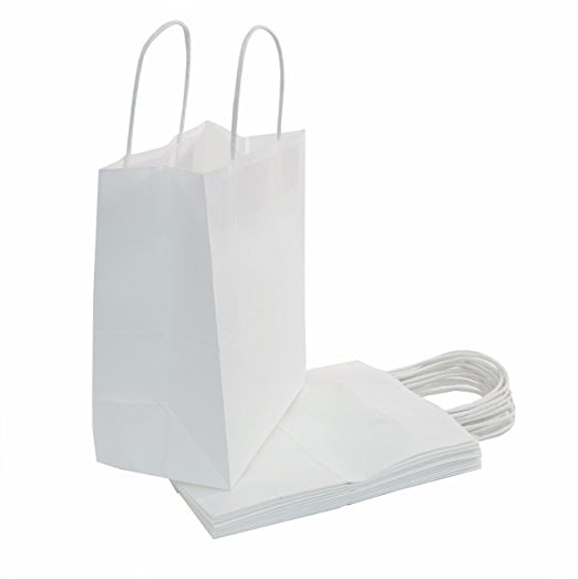 white gift bags wholesale