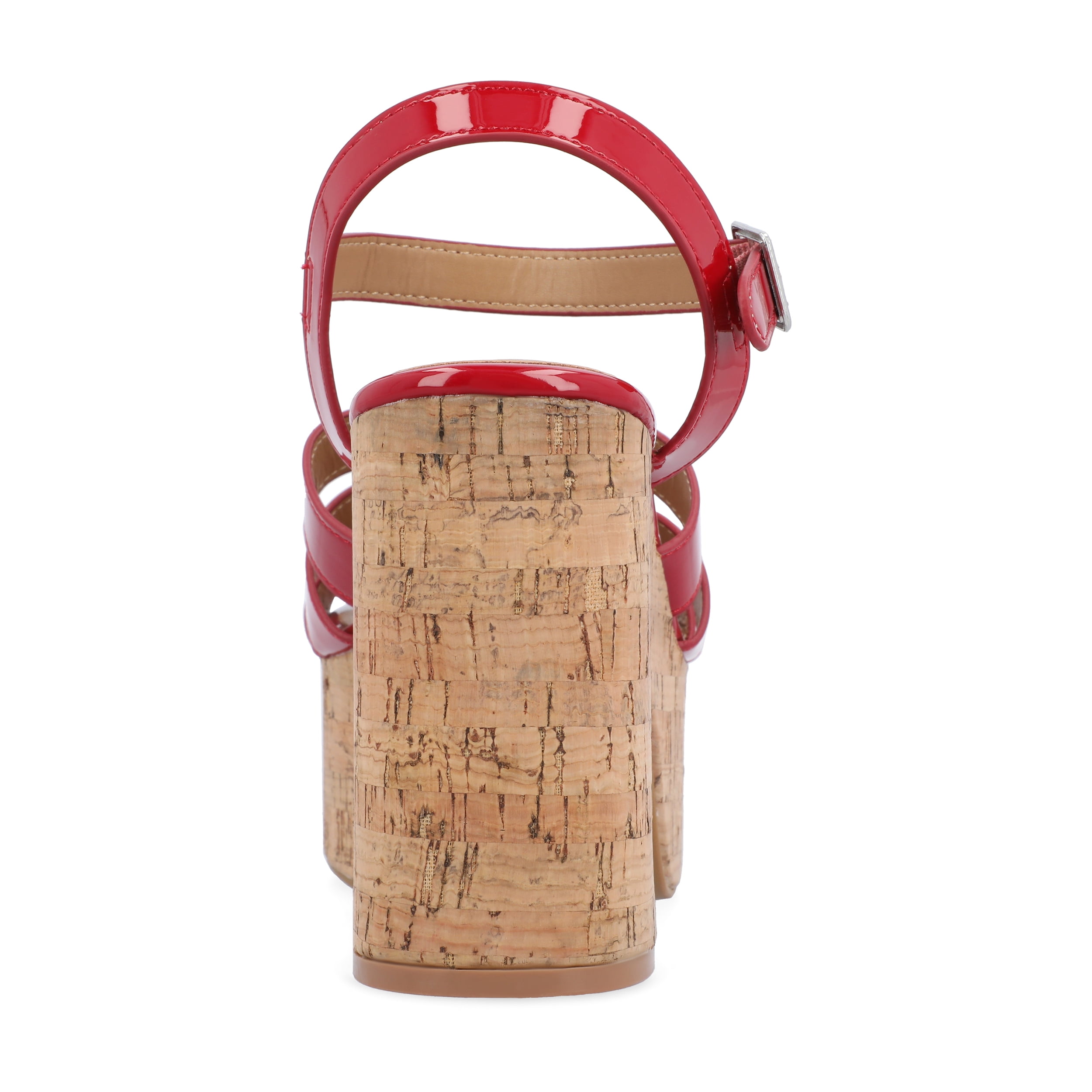Journee Womens Jania Buckle Platform Sandals