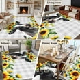 thumbnail image 6 of 5x7 Area Rugs for Living Room, Farmhouse Cow Non Slip Area Rugs for Kitchen Bedroom Entryway, Pastoral Sunflower Botanical Gray Plaid Washable Carpet Runner Rug Floor Mats for Bedroom Home Decor, 6 of 9