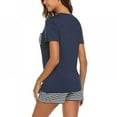 thumbnail image 3 of Pajama Set for Women Shorts Sleepwear Soft Summer Loungewear, Two-piece Suit, 3 of 7