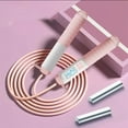 thumbnail image 3 of Jump Rope,Speed Skipping Rope with Ball Bearings, for Fitness, Aerobic Exercise - pink white, 3 of 5