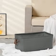 thumbnail image 5 of Unique Bargains Fabric Storage Cube Bin for Shelves Collapsible Storage Basket 1 Pcs Grey, 5 of 7