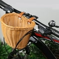 thumbnail image 3 of HUISZJ Bicycle Basket Adjustable Front Handlebar - 8.27x6.30x6.30 inch Brown Basket - Adjustable Accessories for Bike Supplies, 3 of 10