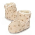 thumbnail image 3 of Winter Plush Cartoon Bear Baby Shoes Soft Sole Warm and Comfortable Cotton Boots 0-18M, 3 of 9