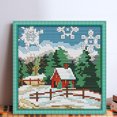 thumbnail image 2 of Kit Punto Cruz Invierno Impreso 14 Quilates Con Hilo Algodón Ecológico Y Bordado (F721), 2 of 9