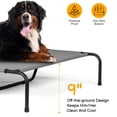 thumbnail image 6 of Ktaxon 63"D x 37"W Elevated Raised Cooling Cots Bed for Large Dogs, Portable Indoor & Outdoor Pet Hammock with Skid-Resistant Feet, 6 of 8