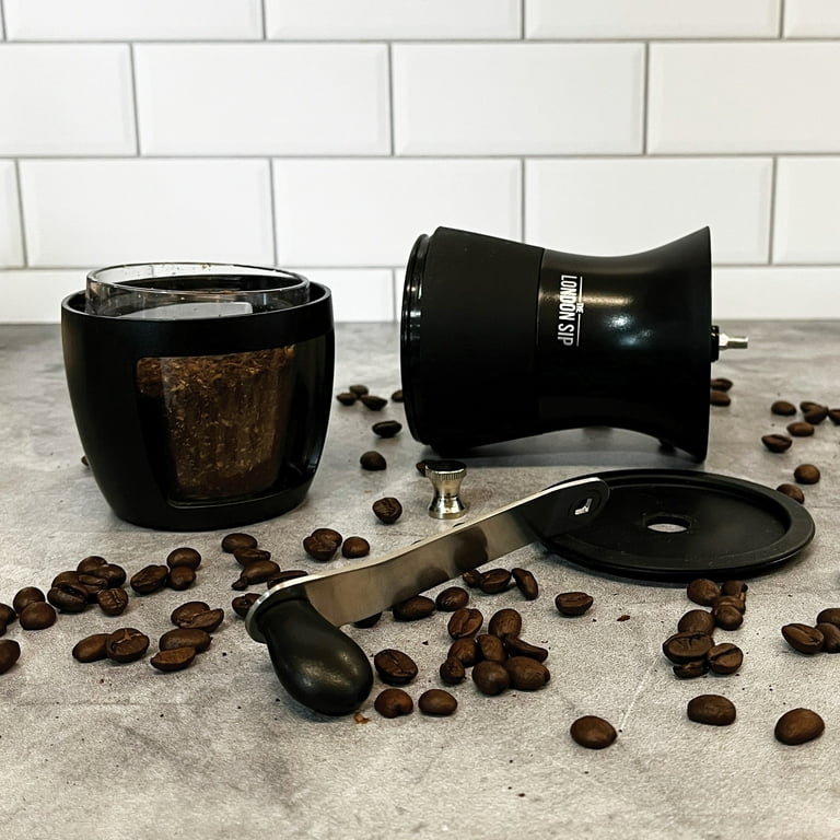 The London Sip Stainless Steel Espresso Maker, Multiple Sizes, Black