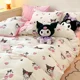 thumbnail image 2 of Sanrio Cinnamoroll My melody Kuromi, nueva y creativa sábana de algodón con estampado de dibujos animados para niños y funda de edredón, juego de tres piezas, 2 of 5
