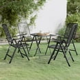 thumbnail image 1 of vidaXL 5 Piece Garden Dining Set Expanded Metal Mesh Anthracite, 1 of 5