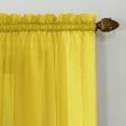 thumbnail image 6 of No. 918 Siren Voile Sheer Rod Pocket Curtain Panel, 59"x84", Lemon Yellow, 6 of 6