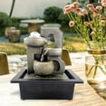 thumbnail image 6 of Waterfall Fountains Relaxing Indoor Tabletop Water Fountain for Living Room, 6 of 6