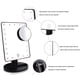 thumbnail image 4 of Espejo de maquillaje con luz blanca, espejo de maquillaje LED con aumento de 10X, espejo LED, recargable por USB y batería, espejo de maquillaje giratorio de 180°, espejo de aumento iluminado para maq, 4 of 5