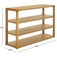 thumbnail image 3 of Safavieh Omara Modern 4 Tier Wood Console Table, Natural, 3 of 4