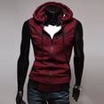 thumbnail image 3 of Joernso Fashion Men Sleeveless Zipper Hooded Vest Casual Top for Fitness Gym Sports, 3 of 8