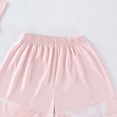 thumbnail image 7 of NAISIBABY Girls Athletic Outfit Sets, Sun Protection Quick Dry Short Sleeve T-Shirt & Shorts Summer Breathable Activewear 2-Piece Pink Size 12, 7 of 7