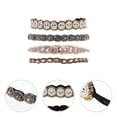 thumbnail image 3 of MasteelfCA 4Pcs Rhinestone Beaded Headbands Rhinestone Elastic Hairbands Women Hair Accessories, 3 of 8