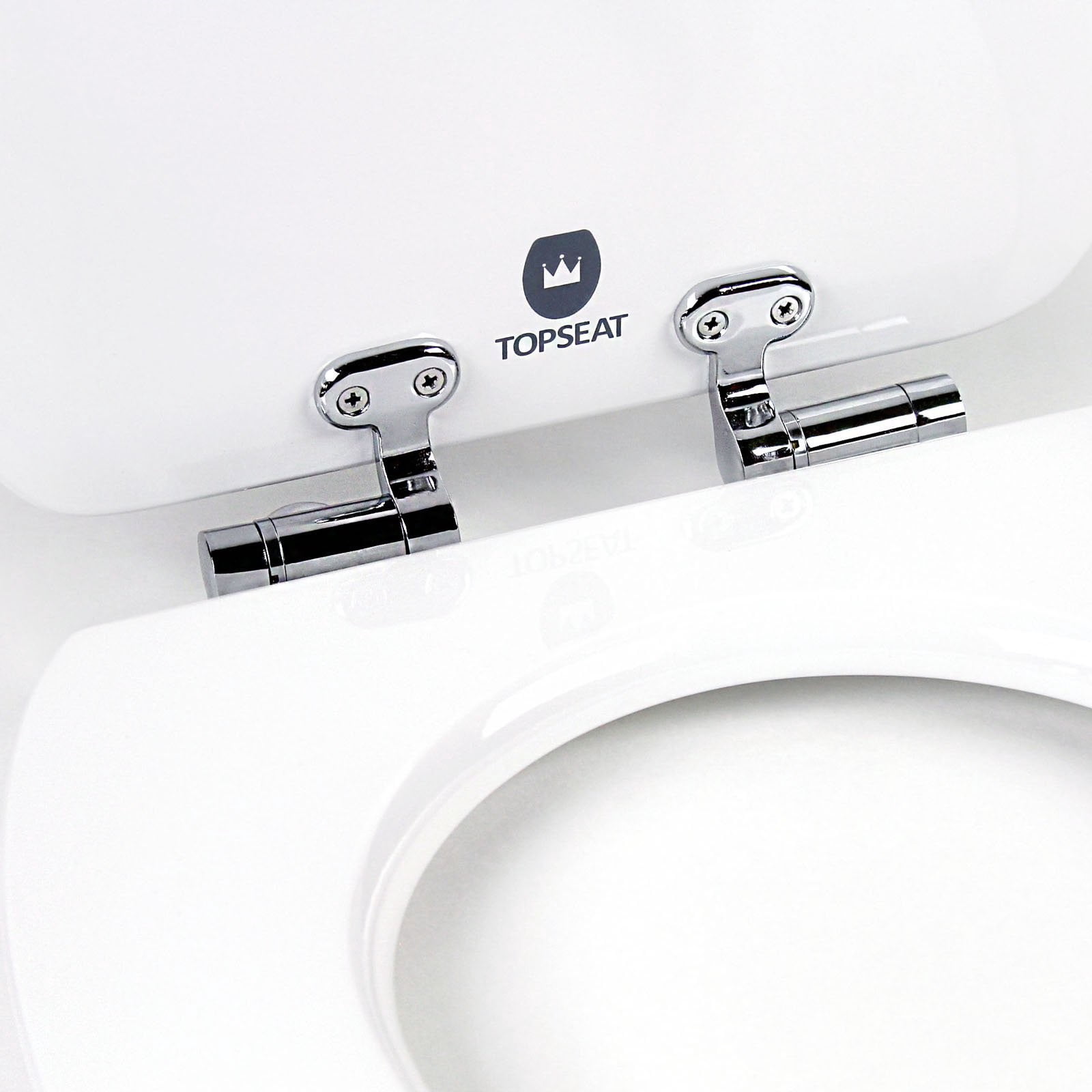 Topseat 6TS2E9902SL Art of Acryl Elongated Toilet Seat - Shabby Chic