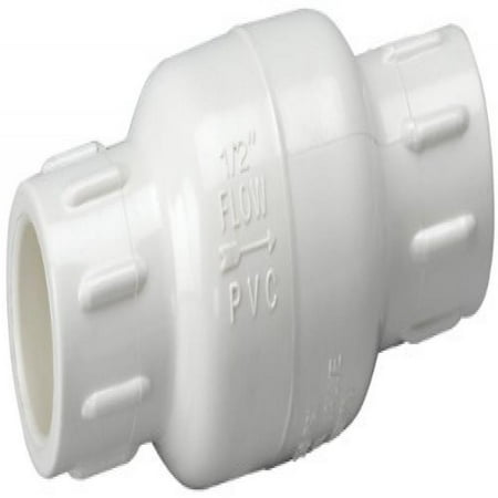 Homewerks 3/4" PVC Schedule 40 Solvent Weld Stop Valve - Solvent X Solvent, For Cold Water Systems Up To 100 PSI