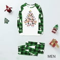 thumbnail image 3 of Matching Snowman Christmas Pajamas, Buffalo Plaid Christmas Tree Print, Unisex Holiday PJs, 3 of 7