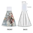 thumbnail image 4 of Wobogo Santa Claus and Snowmen Hand Towel Set of 2 Absorbent for Kitchen and Bathroom With Velcro Hanging Loop 18.2×14in, 4 of 7