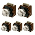 thumbnail image 3 of 5 Pcs Mini Brown Push Button Catch Drawer Cupboard Door Knob Lock Caravan Motor Camper, 3 of 11