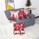 thumbnail image 4 of Juego de 4 fundas de almohada navideñas, funda de cojín decorativa de lino y algodón para sofá, regalo navideño para el hogar, 45 x 45 cm, 4 of 4