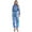 Blue, variant on Aislor Women's Astronaut Costume Metallic Shiny Zipper Jumpsuit Halloween Dress Up Party Silver S